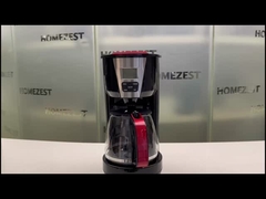 HOMEZEST CM-332 1.25L เครื่องชงกาแฟแบบตั้งโปรแกรมอัตโนมัติ LCD แสดงผลแบบหยด